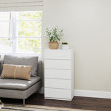 Wooden Chest Of 5 Drawers 100cm H x 55cm W x 34cm D - Velmora