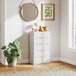 Wooden Chest Of 5 Drawers 100cm H x 55cm W x 34cm D - Velmora