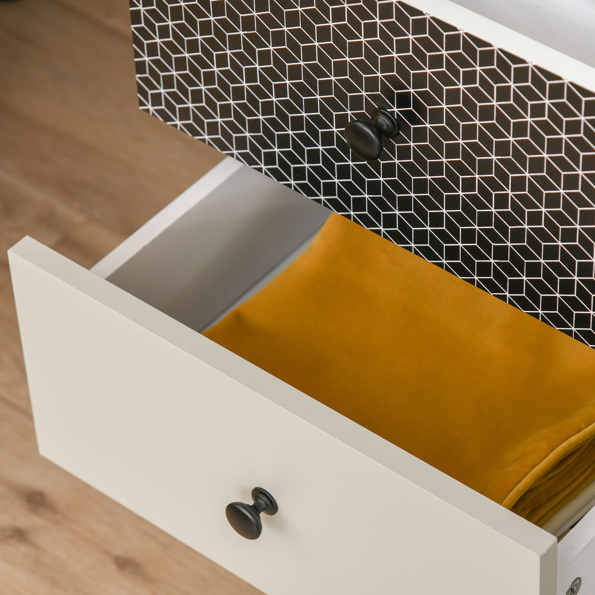 Wooden Chest Of 5 Drawers 40cm Wide - Velmora