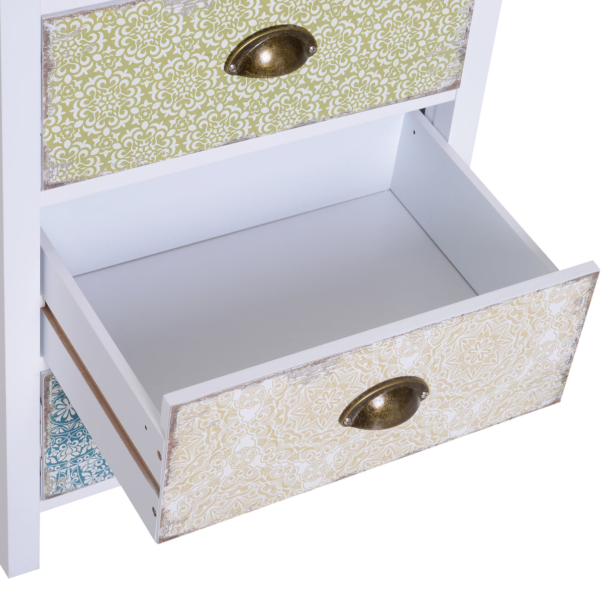 Wooden Chest Of 5 Drawers 46cm Wide - Velmora