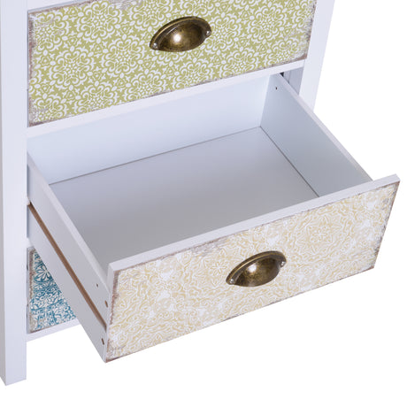 Wooden Chest Of 5 Drawers 46cm Wide - Velmora