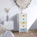 Wooden Chest Of 5 Drawers 46cm Wide - Velmora