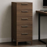 Wooden Chest Of 5 Drawers 50cm Wide Narrow - Calla