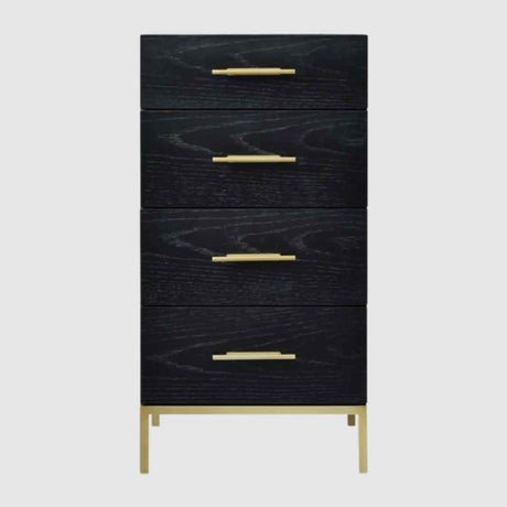 Wooden Chest Of 5 Drawers 50cm Wide Narrow - Tulip