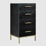 Wooden Chest Of 5 Drawers 50cm Wide Narrow - Tulip