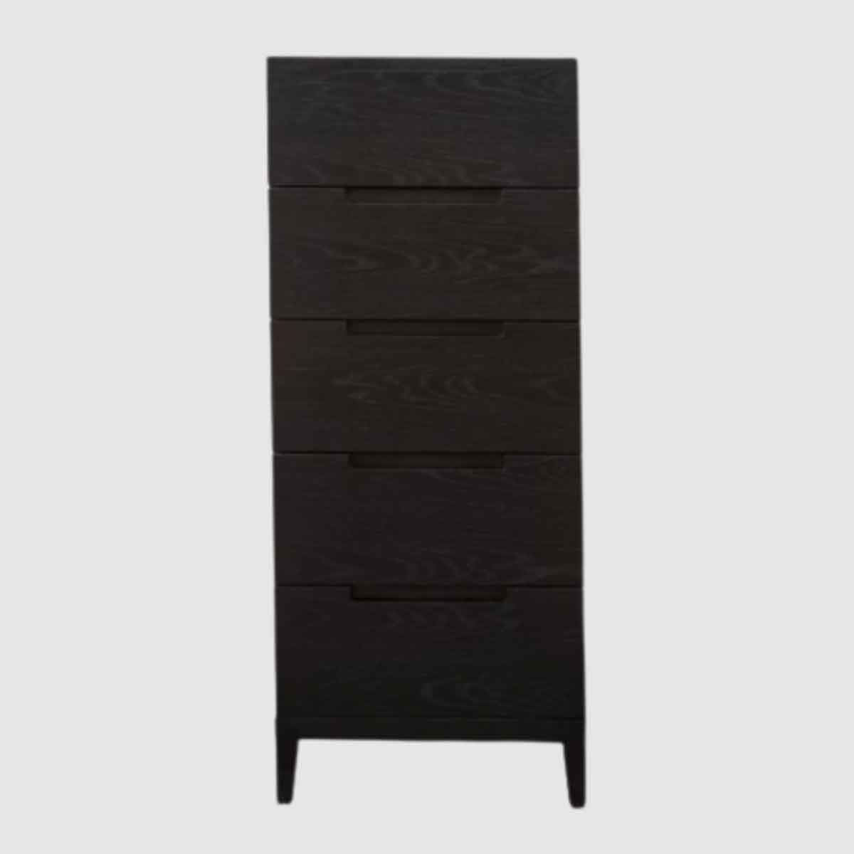 Wooden Chest Of 5 Drawers 50cm Wide - Orchid