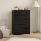 Wooden Chest Of 5 Drawers 80cm Wide - Velmora