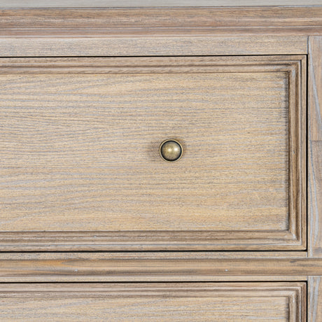 Wooden Chest Of 5 Drawers 90cm Wide - Delphine