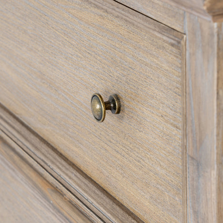 Wooden Chest Of 5 Drawers 90cm Wide - Delphine