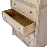 Wooden Chest Of 5 Drawers 90cm Wide - Delphine
