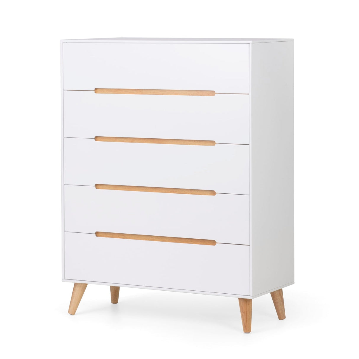 Wooden Chest Of 5 Drawers - Alicia