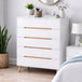 Wooden Chest Of 5 Drawers - Alicia