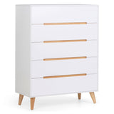 Wooden Chest Of 5 Drawers - Alicia