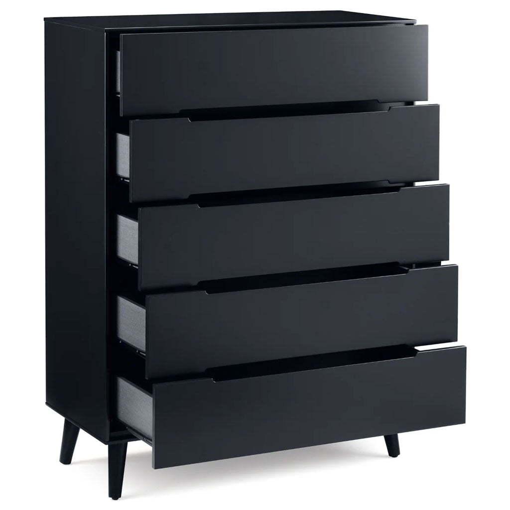Wooden Chest Of 5 Drawers - Alicia
