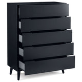 Wooden Chest Of 5 Drawers - Alicia