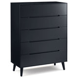 Wooden Chest Of 5 Drawers - Alicia