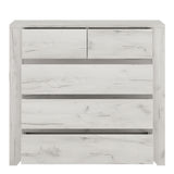 Wooden Chest Of 5 Drawers - Angel