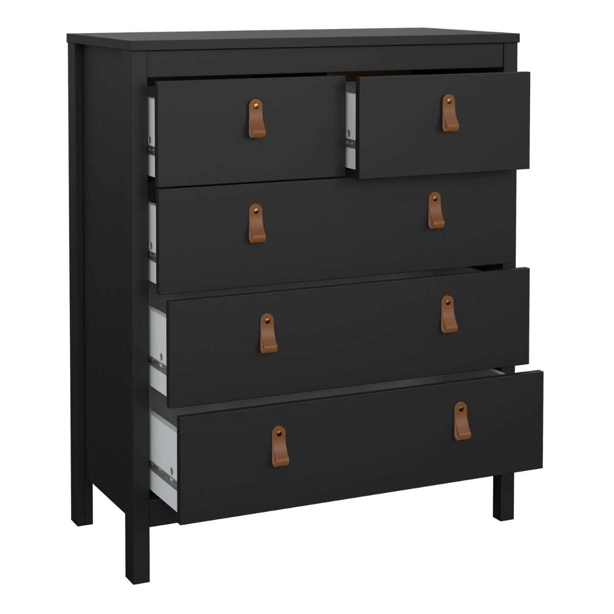 Wooden Chest Of 5 Drawers - Barcelona