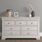 Wooden Chest Of 5 Drawers - Bordeaux
