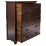 Wooden Chest Of 5 Drawers - Boston
