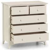 Wooden Chest Of 5 Drawers - Cameo
