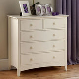 Wooden Chest Of 5 Drawers - Cameo