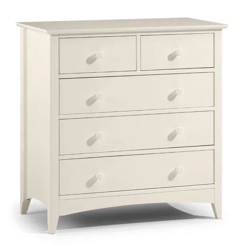 Wooden Chest Of 5 Drawers - Cameo