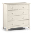 Wooden Chest Of 5 Drawers - Cameo