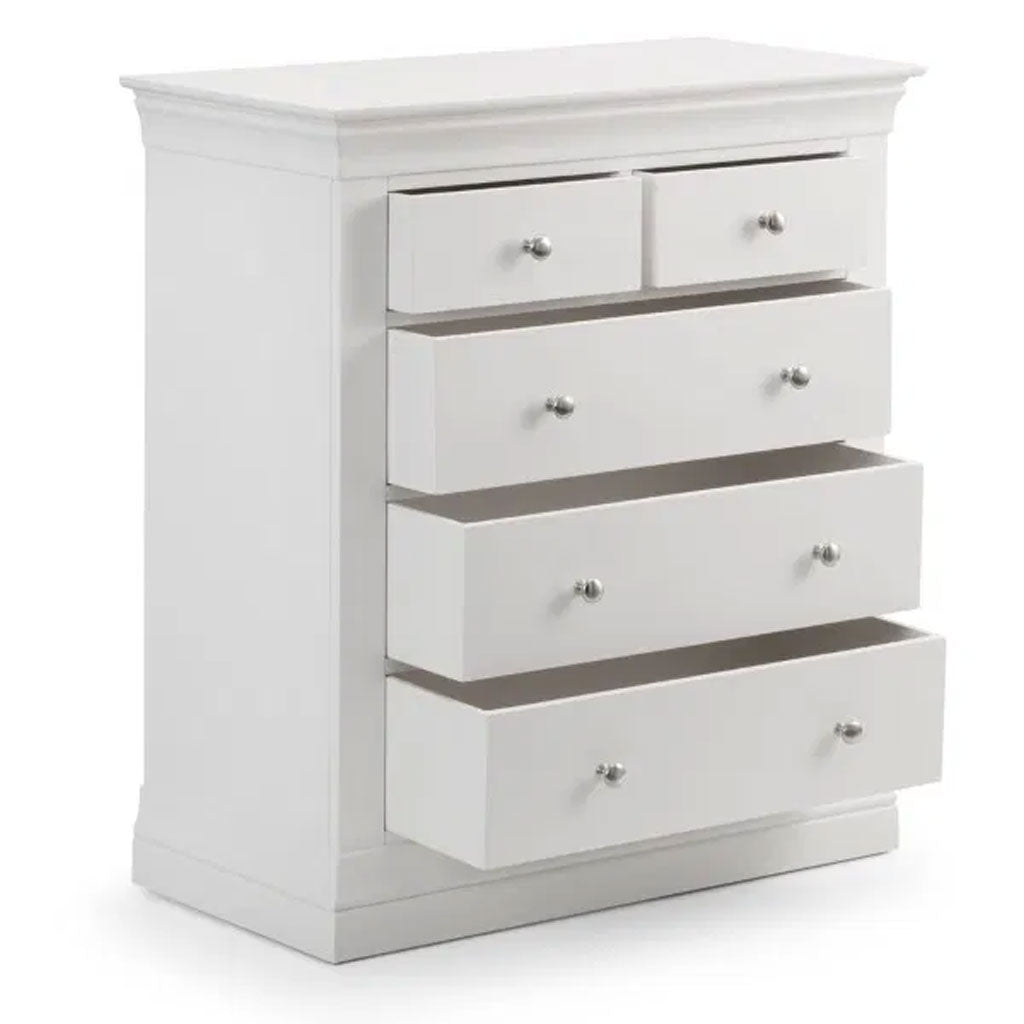 Wooden Chest Of 5 Drawers - Clermont