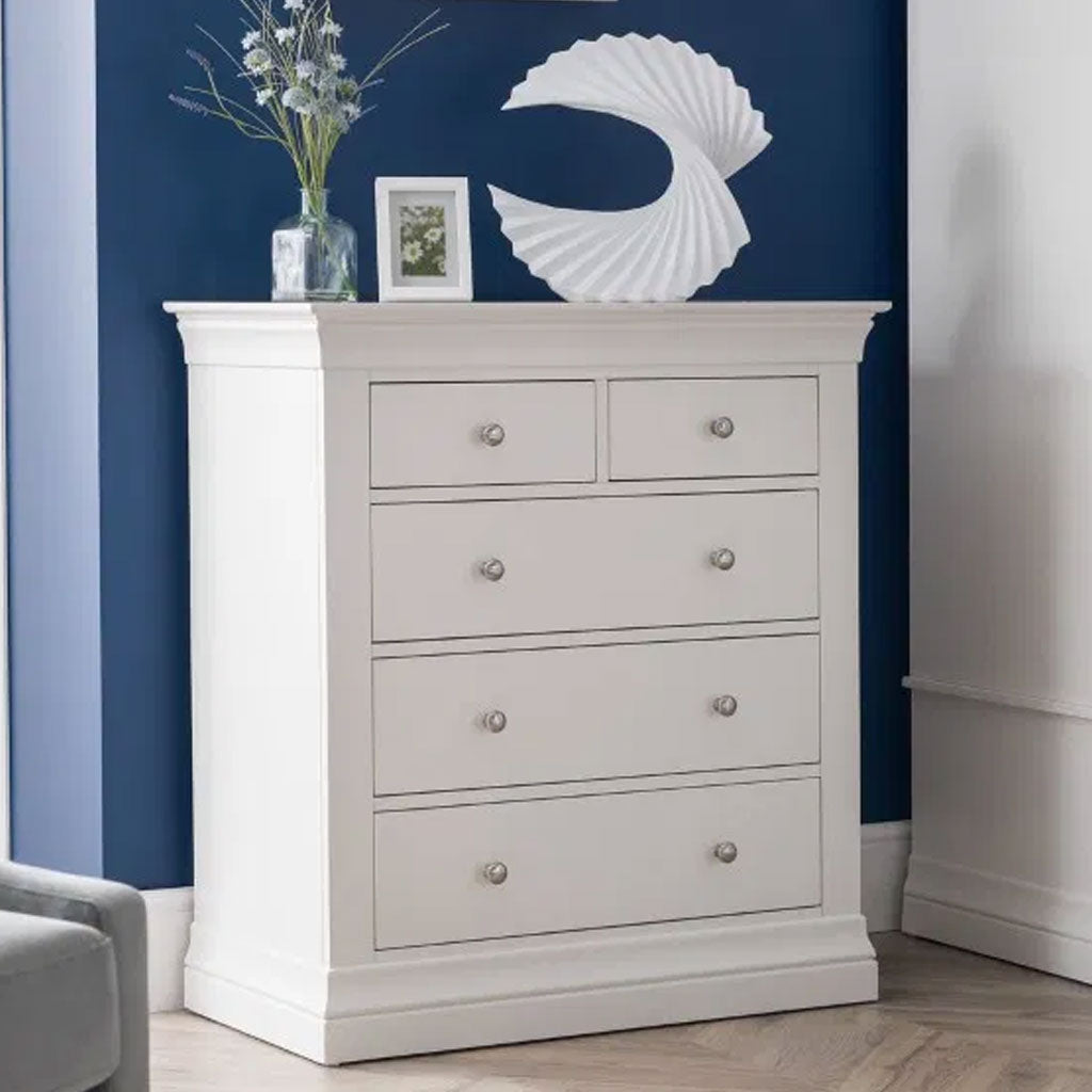 Wooden Chest Of 5 Drawers - Clermont