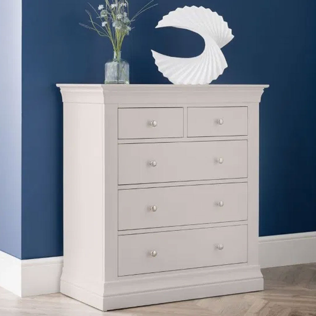 Wooden Chest Of 5 Drawers - Clermont