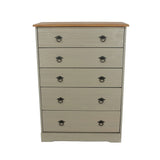 Wooden Chest Of 5 Drawers - Corona Compact