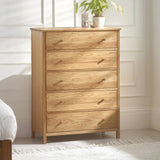 Wooden Chest Of 5 Drawers - Coxmoor
