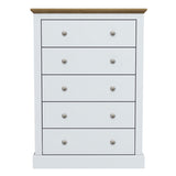 Wooden Chest Of 5 Drawers - Devon