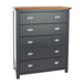 Wooden Chest Of 5 Drawers - Dunkeld