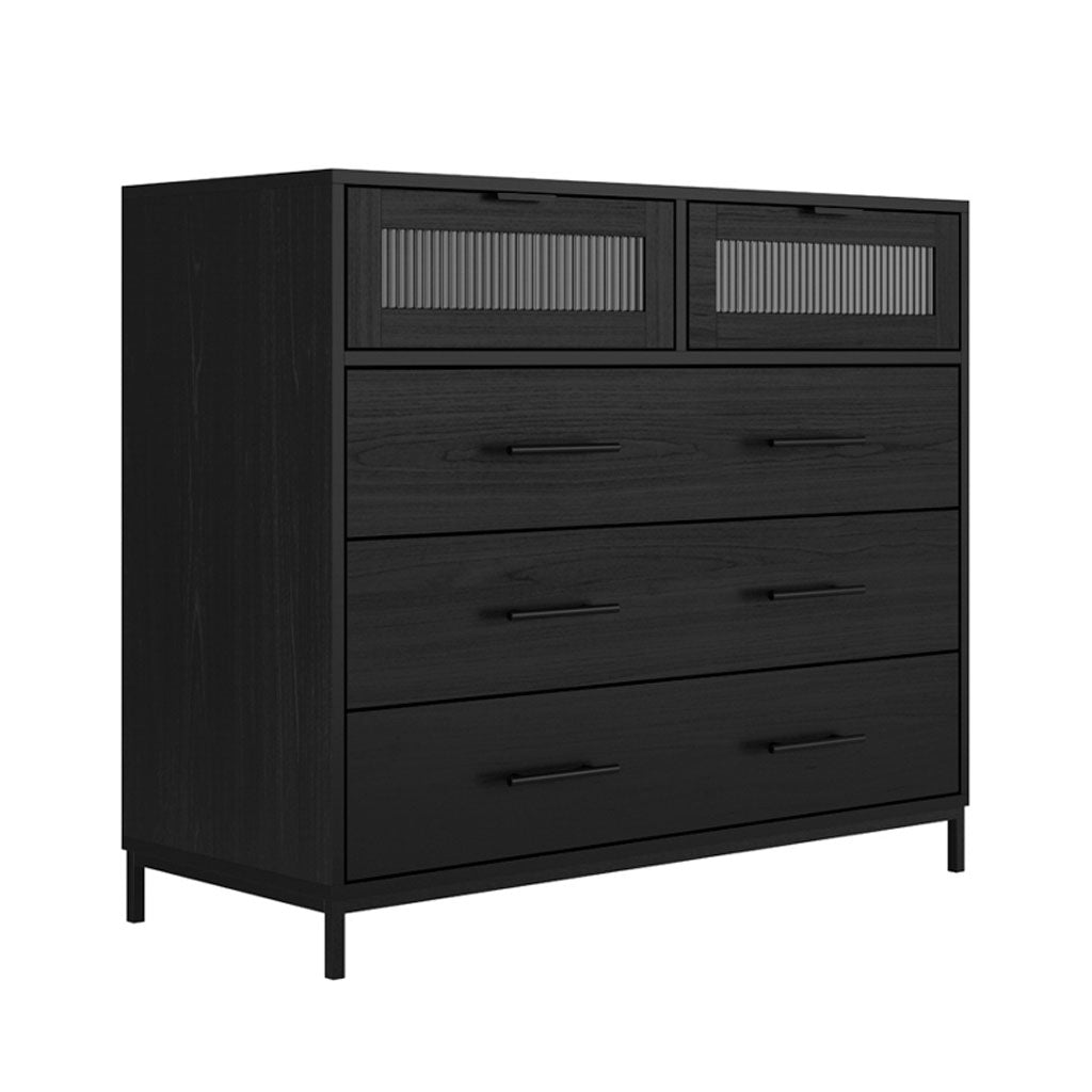 Wooden Chest Of 5 Drawers - Edison