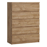 Wooden Chest Of 5 Drawers - Fribo
