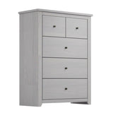 Wooden Chest Of 5 Drawers - Havana