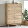 Wooden Chest Of 5 Drawers - Ingrid