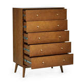 Wooden Chest Of 5 Drawers - Lowry