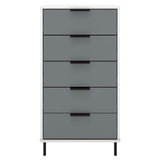 Wooden Chest Of 5 Drawers Narrow - Madrid