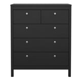 Wooden Chest Of 5 Drawers - Madrid