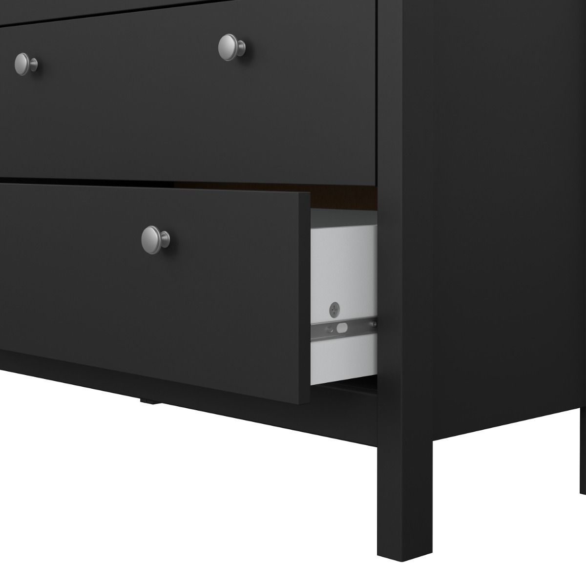 Wooden Chest Of 5 Drawers - Madrid