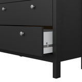 Wooden Chest Of 5 Drawers - Madrid
