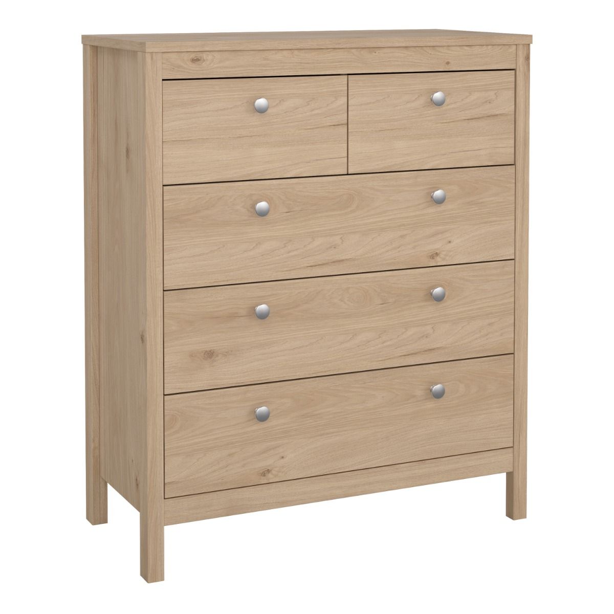 Wooden Chest Of 5 Drawers - Madrid