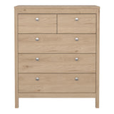 Wooden Chest Of 5 Drawers - Madrid