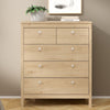 Wooden Chest Of 5 Drawers - Madrid