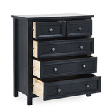 Wooden Chest Of 5 Drawers - Maine