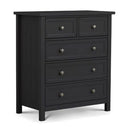 Wooden Chest Of 5 Drawers - Maine