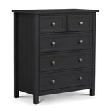 Wooden Chest Of 5 Drawers - Maine
